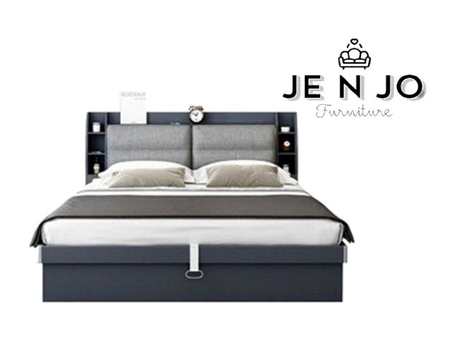 BED FRAME HYDRAULIC OPENING INNER CABINET WITH PULL-OUT DRAWERS ...