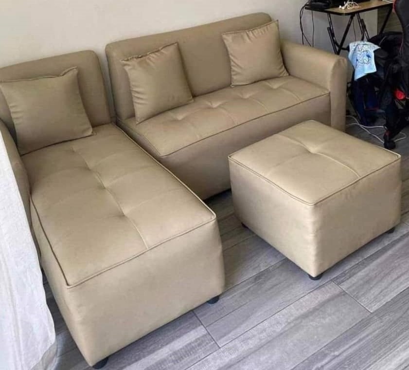 beds double deck L SHAPE SOFA SET stock 445, Furniture & Home Living