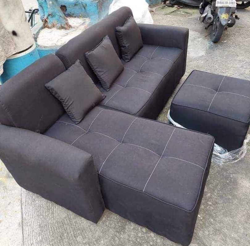 beds double deck L SHAPE SOFA SET stock 441, Furniture & Home Living