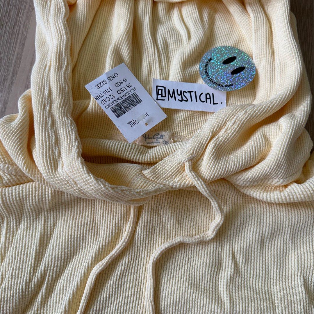 Brandy melville yellow hoodie new arrivals