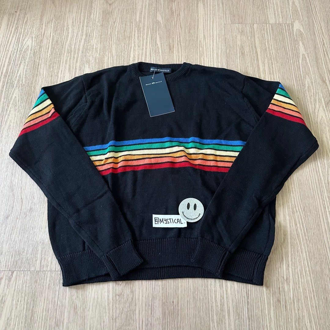 BNWT Brandy Melville Rainbow Jessica Knit Sweater Women s Fashion