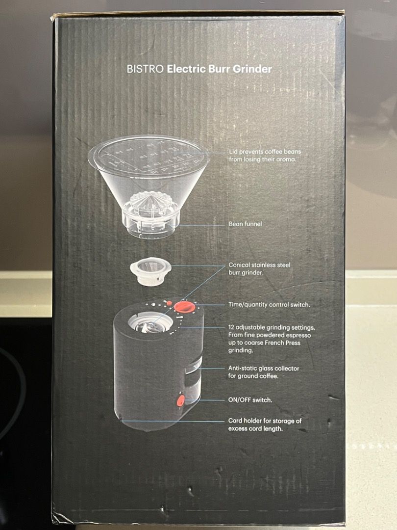 bodum Electric Coffee Bean Grinder, TV & Home Appliances, Kitchen