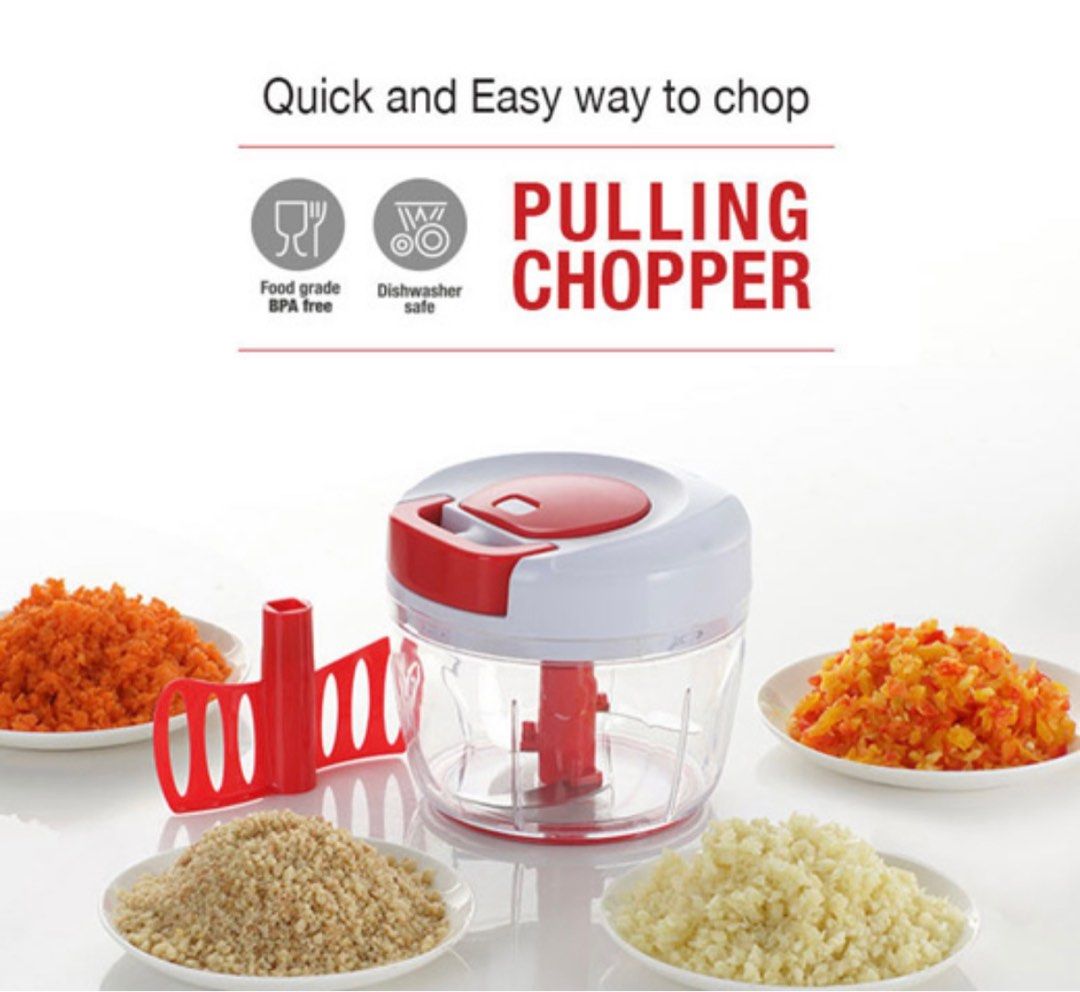 Bratton Rainbow Pulling Chopper 750ml Big Size Chop Vegetables Herbs ...