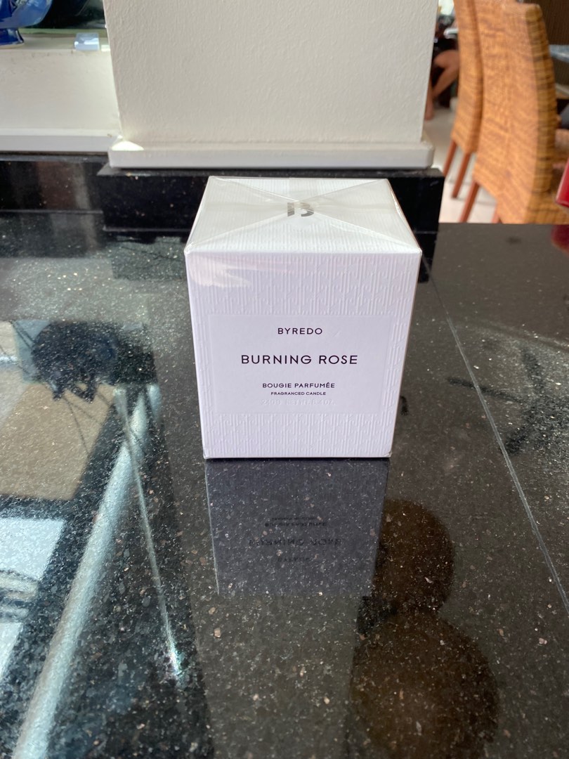 Byredo Burning Rose Candle (240g), Furniture & Home Living, Home ...
