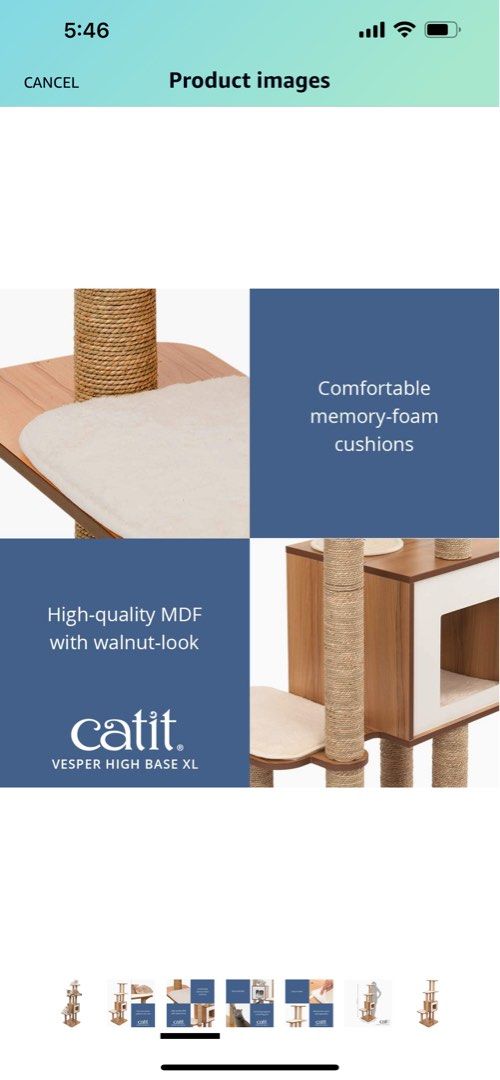 Catit Vesper High Base XL cat tree, Pet Supplies, Homes & Other Pet