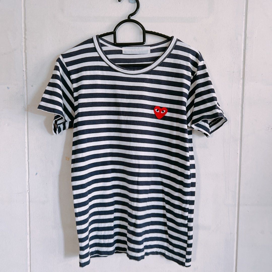 Cdg short sleeve top striped
