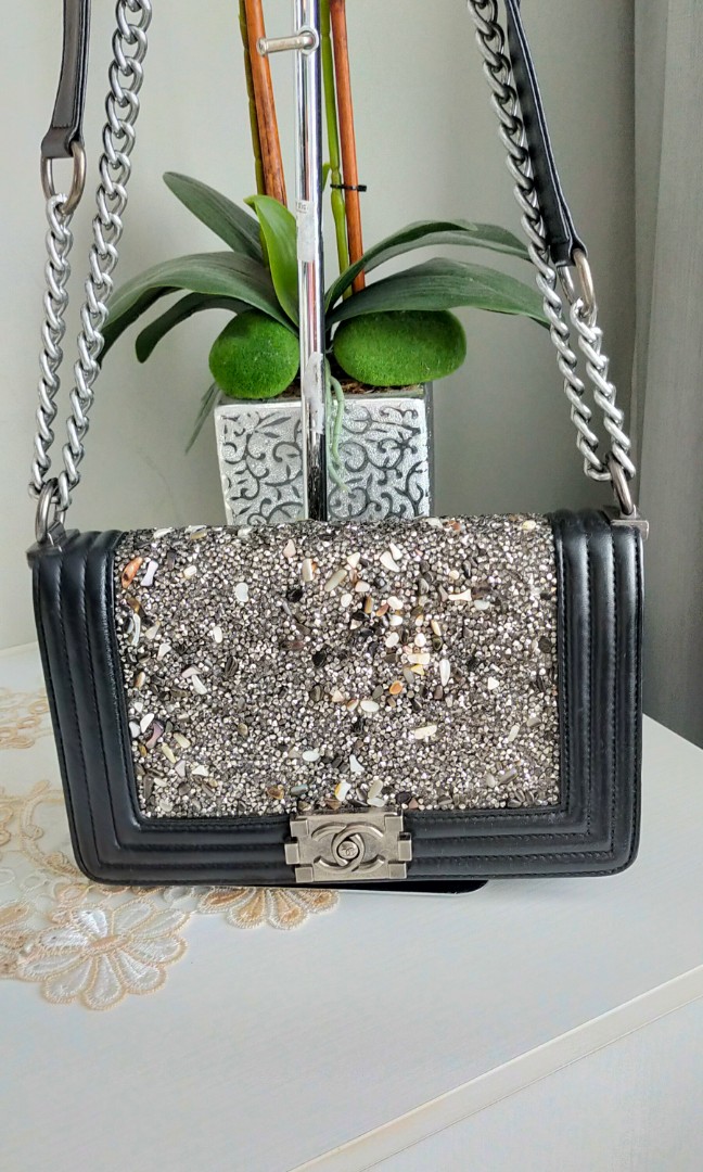 Chanel Crystal Le Boy selected bundle bag