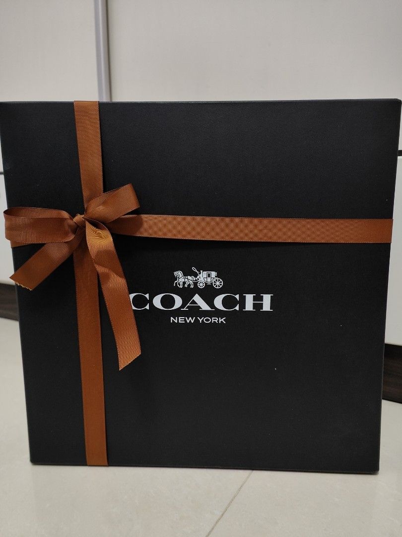 Coach Box (Large) + Paper Bag, Luxury, Bags & Wallets on Carousell