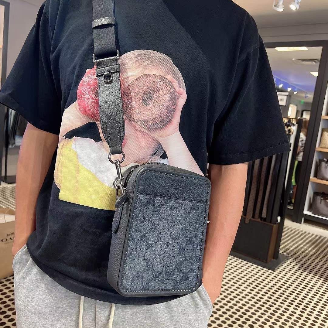 COACH サリバン クロスボディシグネチャー シャンブレー ショルダー