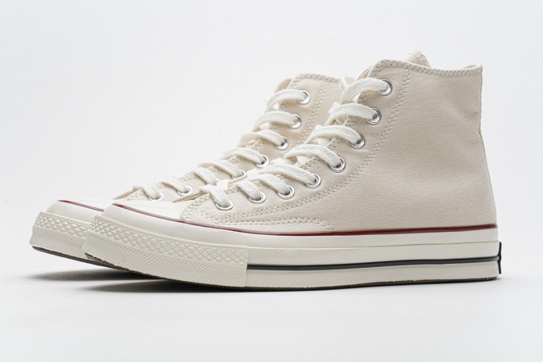 Converse Chuck 70 Hi Parchment Garnet Egret, Men's Fashion, Footwear,  Sneakers on Carousell