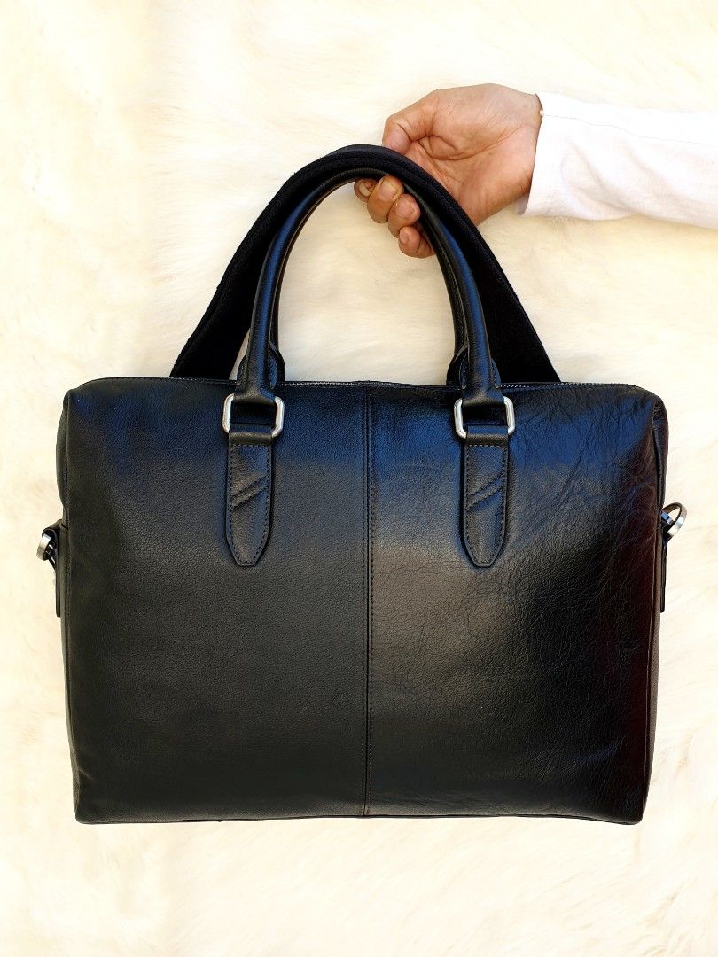 Daniel Hechter Tas Travel Selempang Messenger Bag Handbag Besar Kulit Asli Pria Second Preloved Thrift Tas Kerja Pria Tas Berangkat Travel