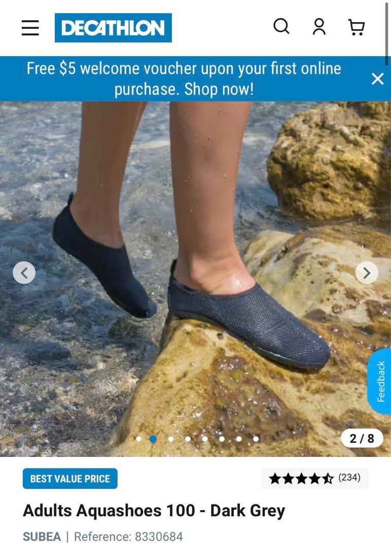 Decathlon reef shoes discount