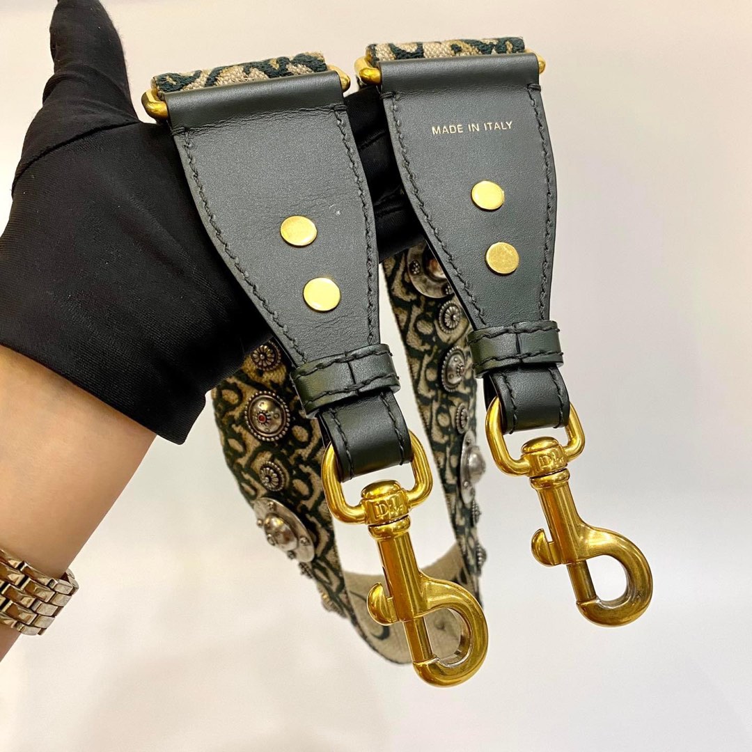 Dior Guitar Strap Green, Luxury, Bags & Wallets on Carousell