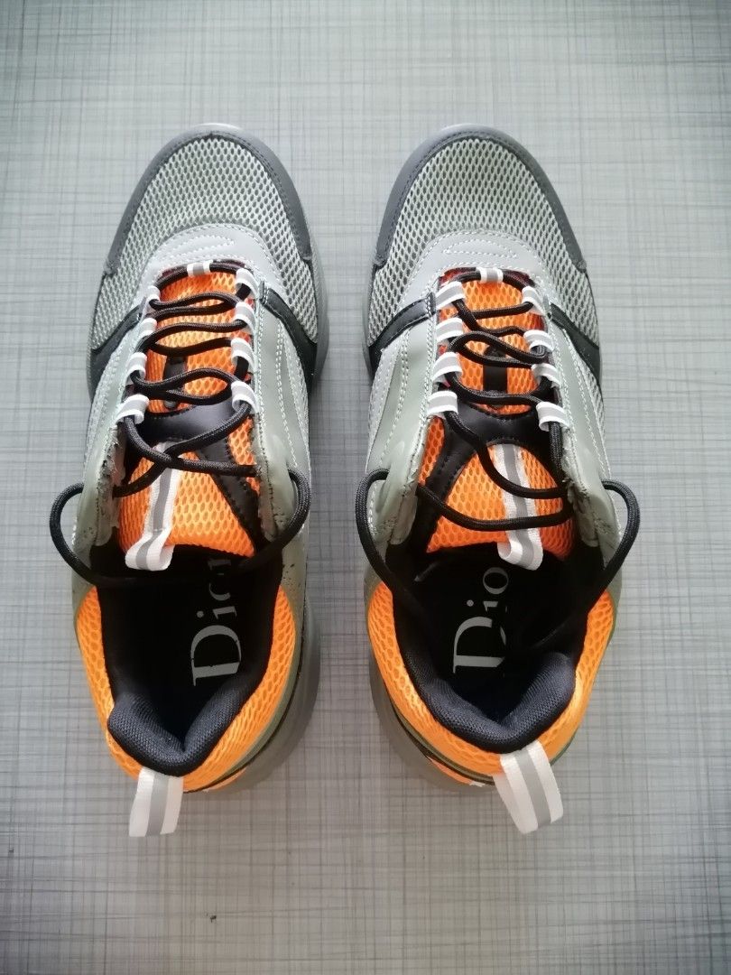 Dior b22 Orange New Sneakers, Men's Fashion, Footwear on Carousell