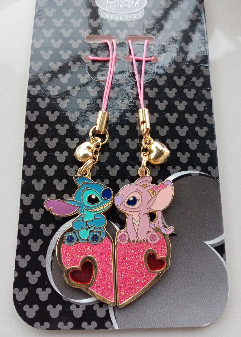 Disney Stitch & Angel Romantic keyring, Hobbies & Toys, Collectibles