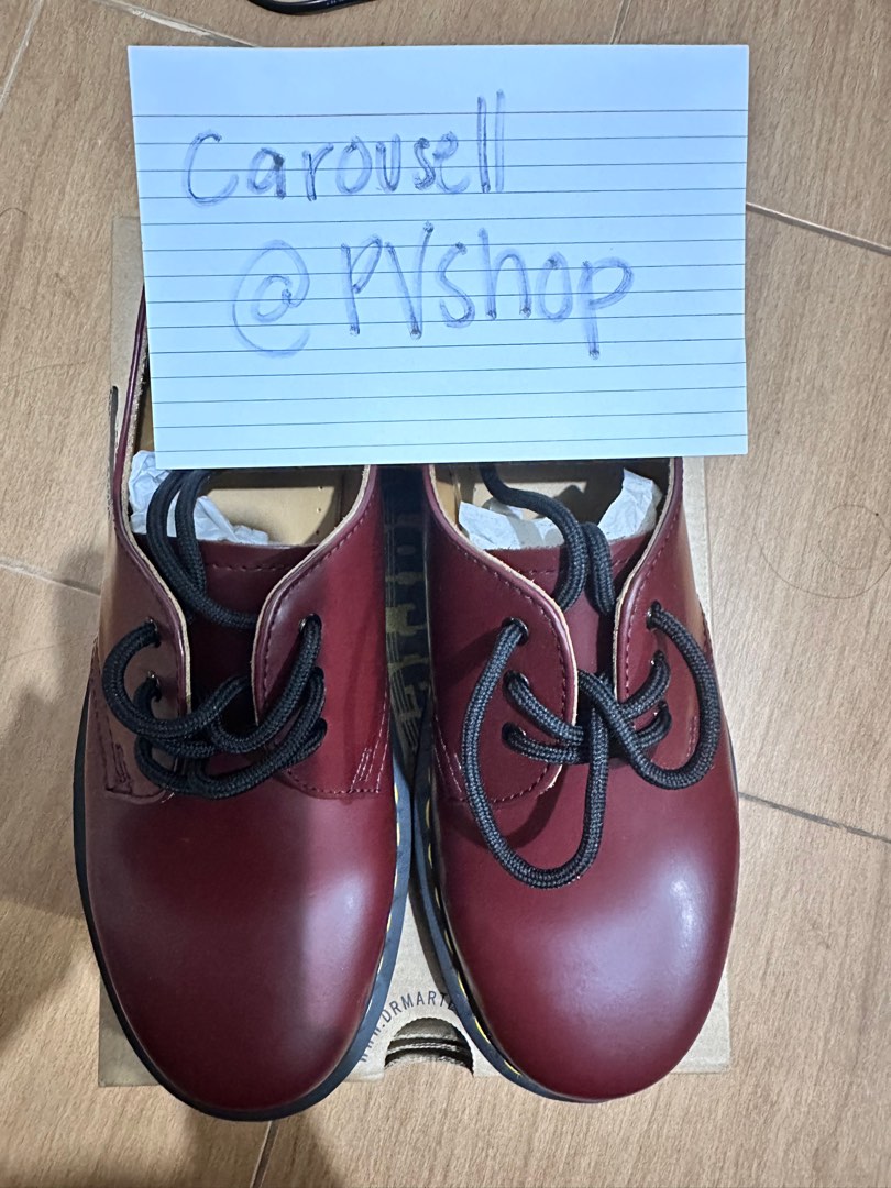 Dr. Martens DMs Authentic cherry red low cut Women s Fashion