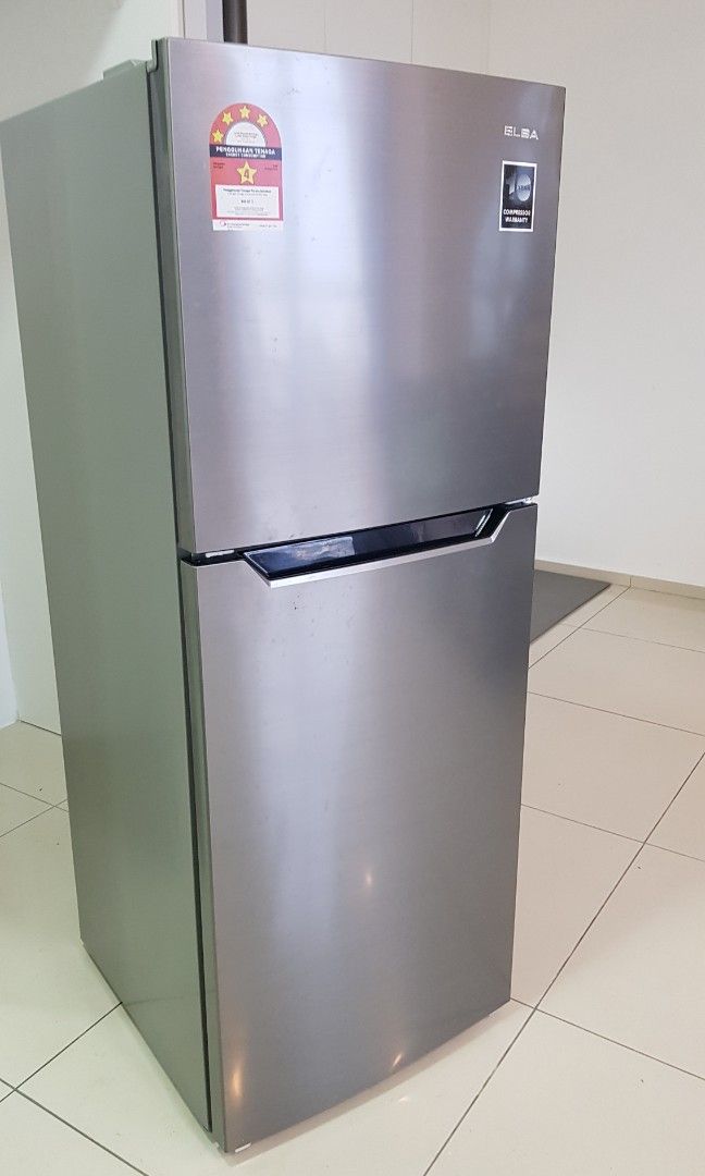 ELBA 2Door Refrigerator 250L (9 MONTHS USAGE ONLY) / PETI SEJUK PETI