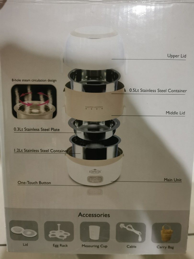 EMPRESS Electric Lunch Box, TV & Home Appliances, Kitchen Appliances