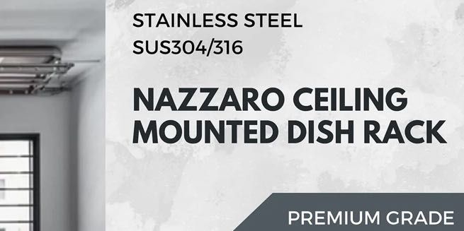 Excel-Nazzaro Ceiling Mounted Stainless Steel Dishrack, Furniture ...