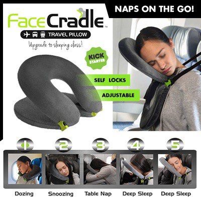 Travel Pillow Face Cradle Kickstarter Hobbies Toys Travel Travel Essentials Accessories on Carousell