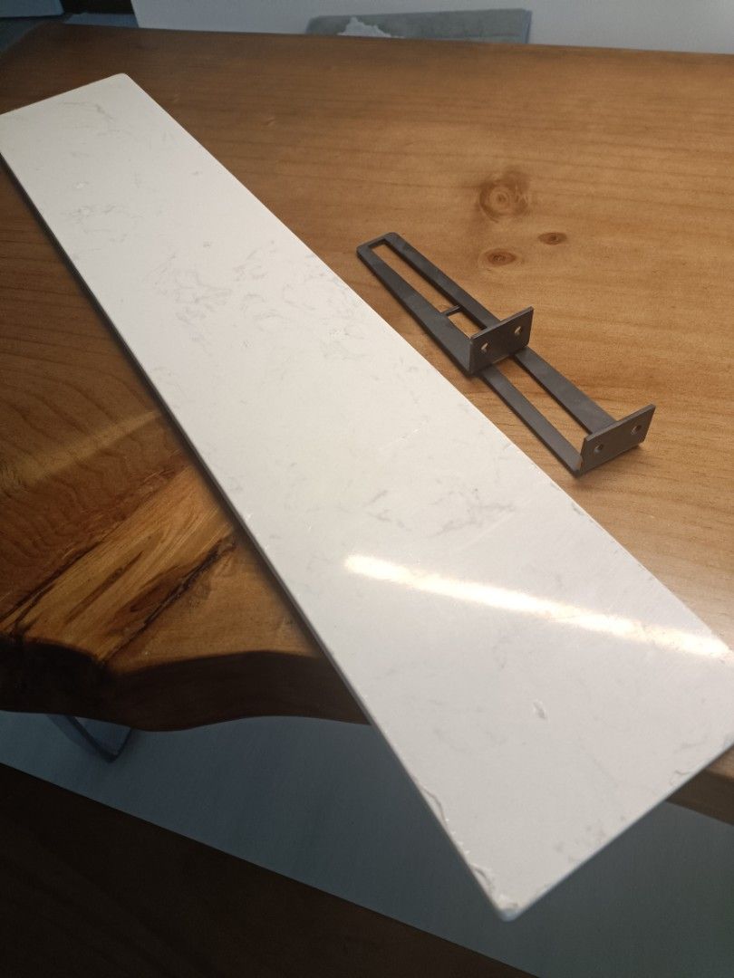 Floating Marble Quartz Shelf, Furniture & Home Living, Furniture