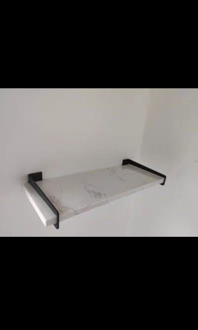 Floating Marble Quartz Shelf, Furniture & Home Living, Furniture