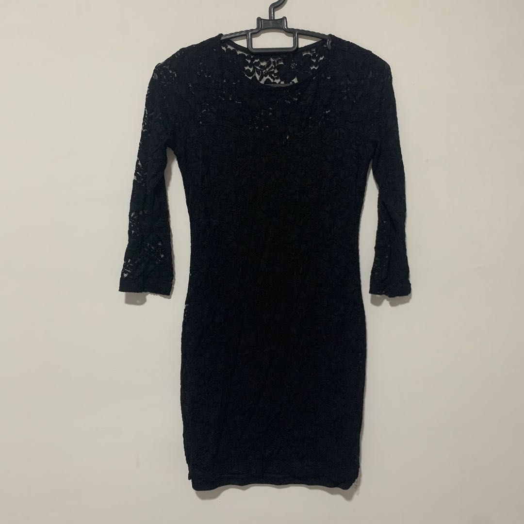 Forever 21 Black Lace Dress, Women's Fashion, Dresses & Sets, Evening  dresses & gowns on Carousell
