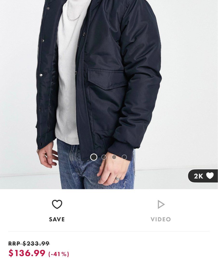 French Connection Flight Jacket with Faux Fur Hood Men s Fashion