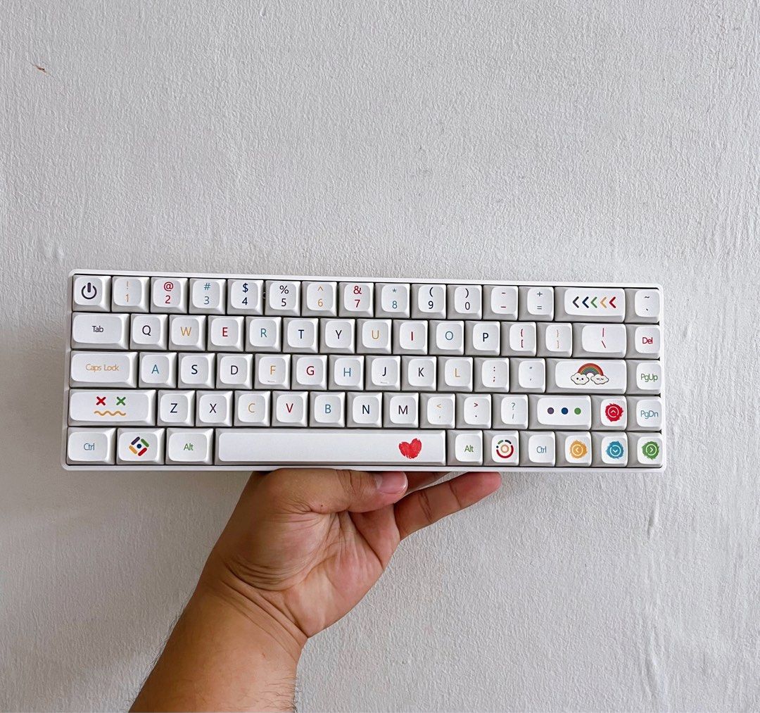 Fully modded 65% Custom Mechanical keyboard (full set) + freebie ...