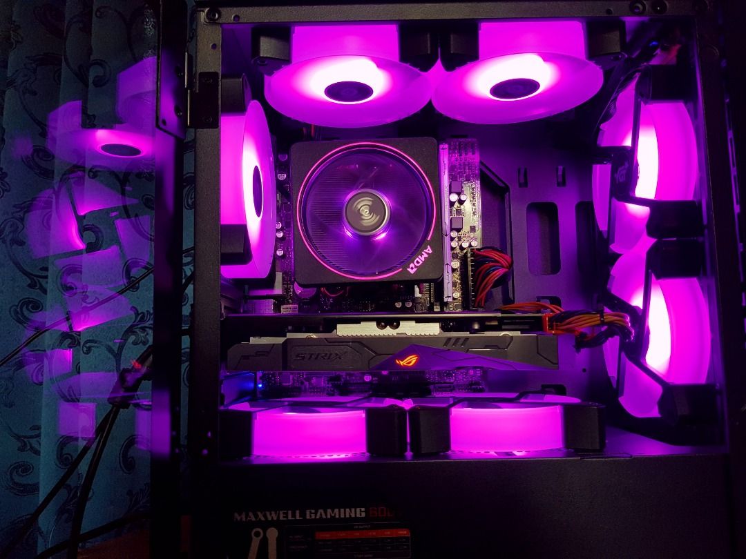 Gaming Rig with 8 GB ROG Strix GPU with Receipt & Warranty Desktop PC