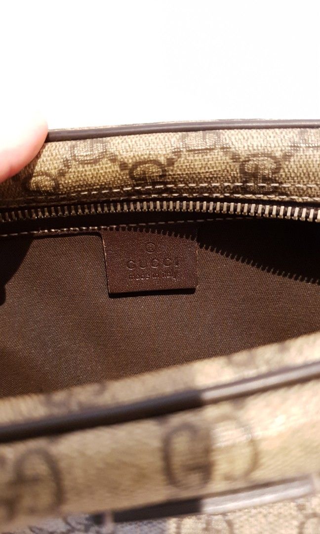 Gucci GG Supreme Messenger Bag (Category: Luxury Bags & Wallets) located in San Juan City. Submitted by risha09 (Listing ID 1200683709, Image 3). Description: Gucci GG Supreme Messenger Bag Sling bag With zipper pocket in front and small compartment inside With slight stains No box and dustbag.