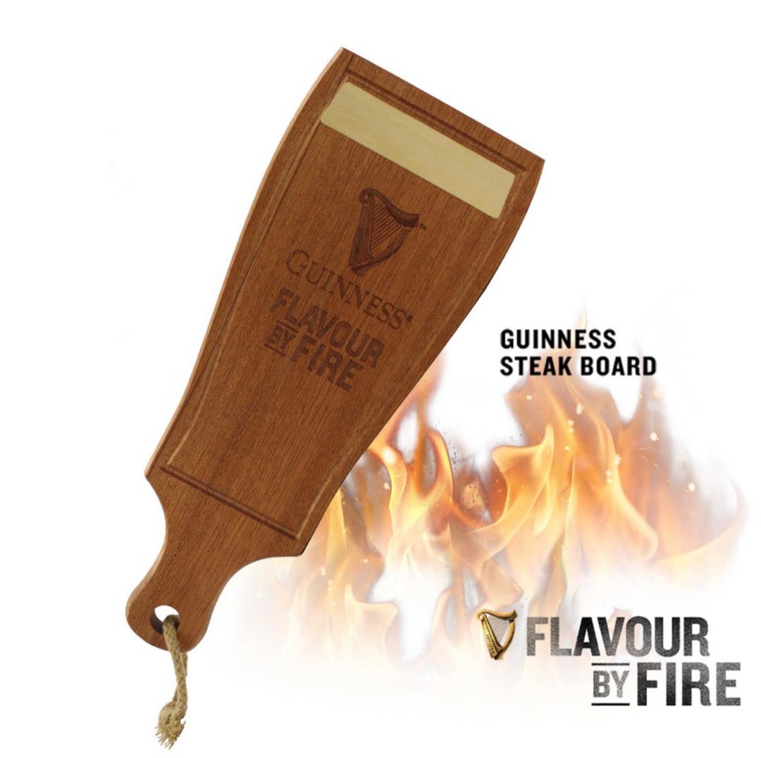 Guinness Steak Board & Apron, Furniture & Home Living, Kitchenware