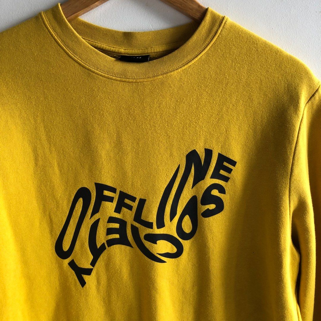 Offline society store yellow sweatshirt