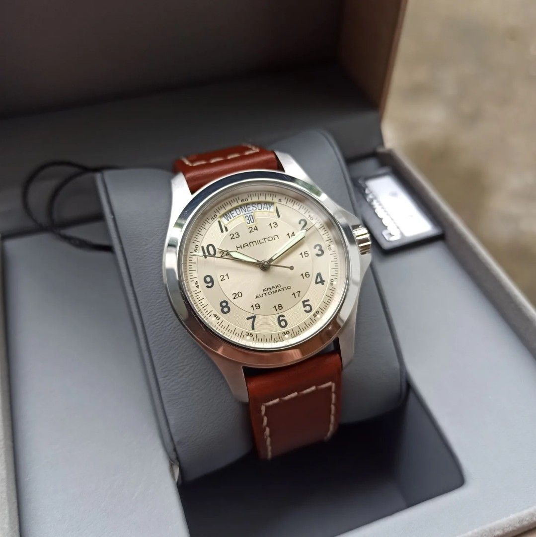 Hamilton khaki king sales beige