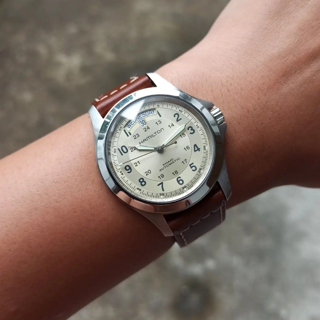 Hamilton khaki king sales beige