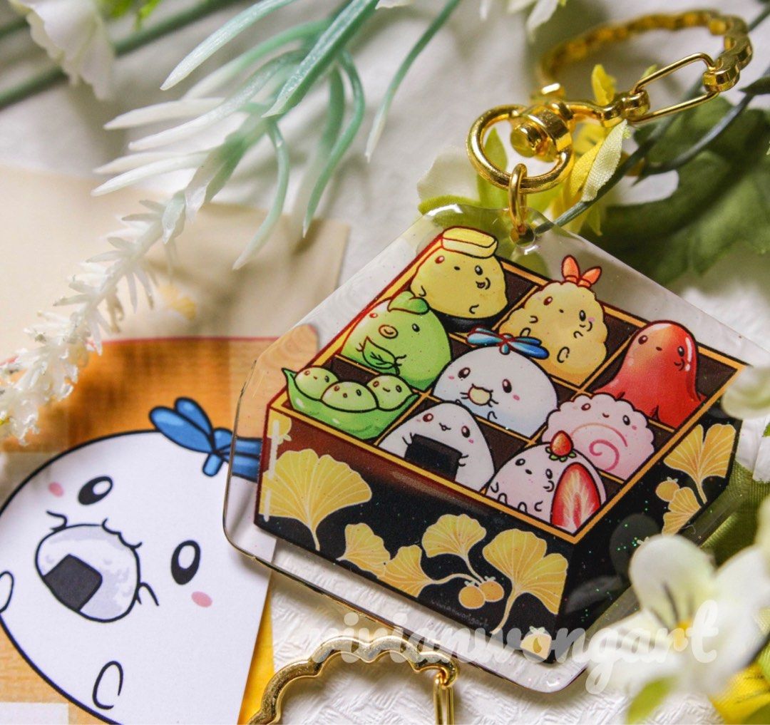 Double sided shop acrylic keychain