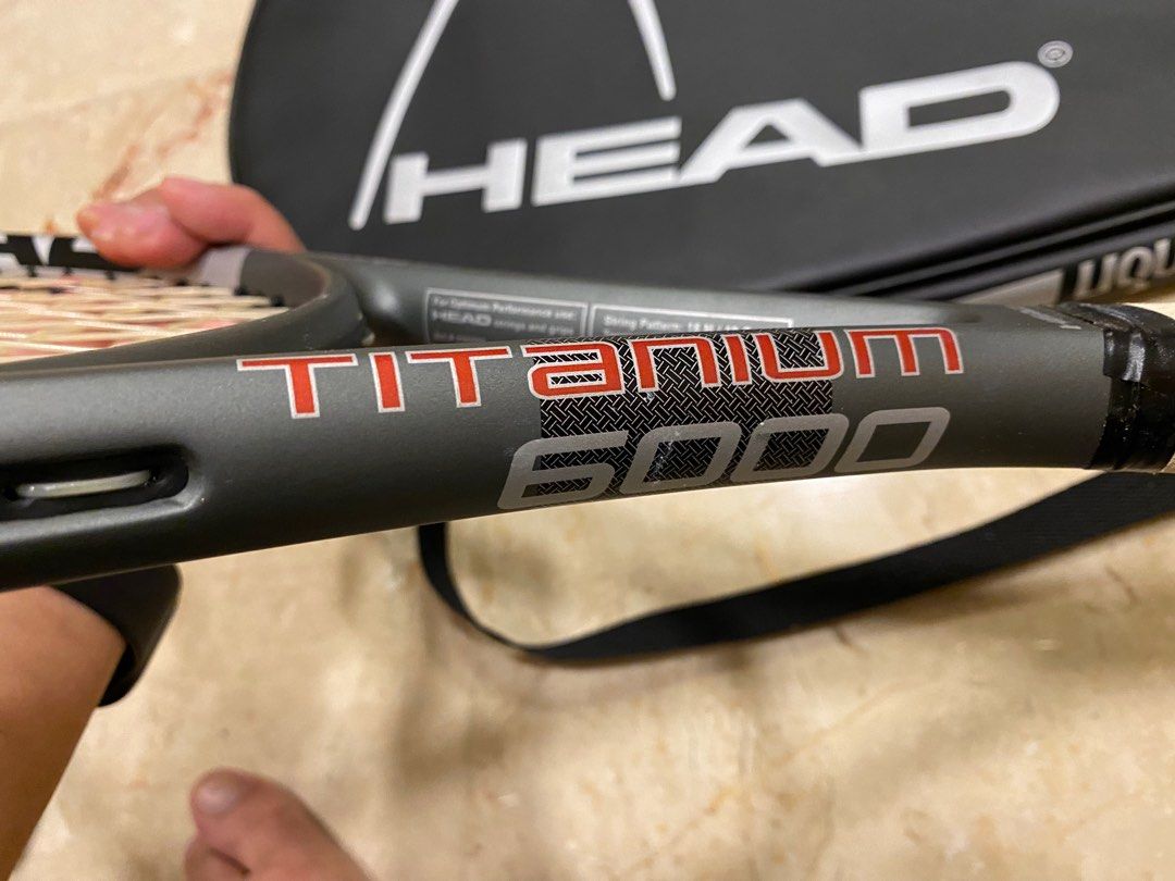 Head Titanium 6000 Tennis Racket, Sports Equipment, Sports & Games ...