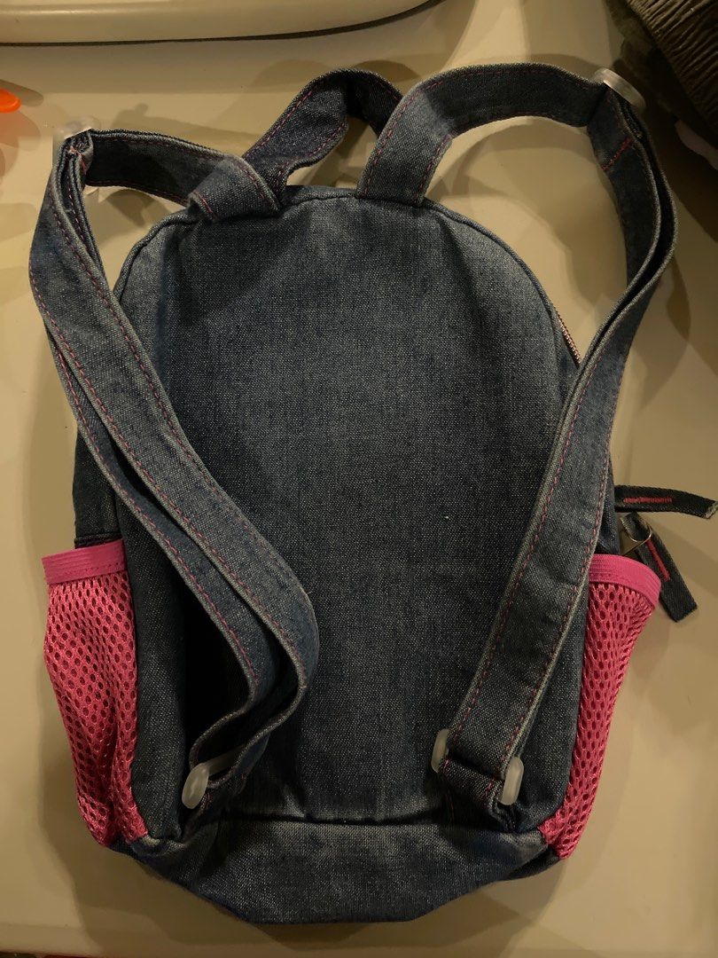Hello Kitty Denim backpack, Babies & Kids, Babies & Kids Fashion on