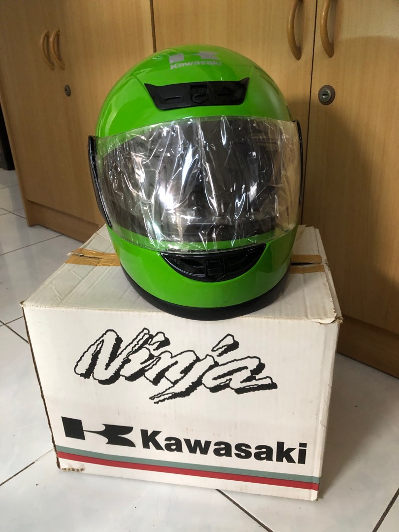 Helm kawasaki ninja original, Motor di Carousell
