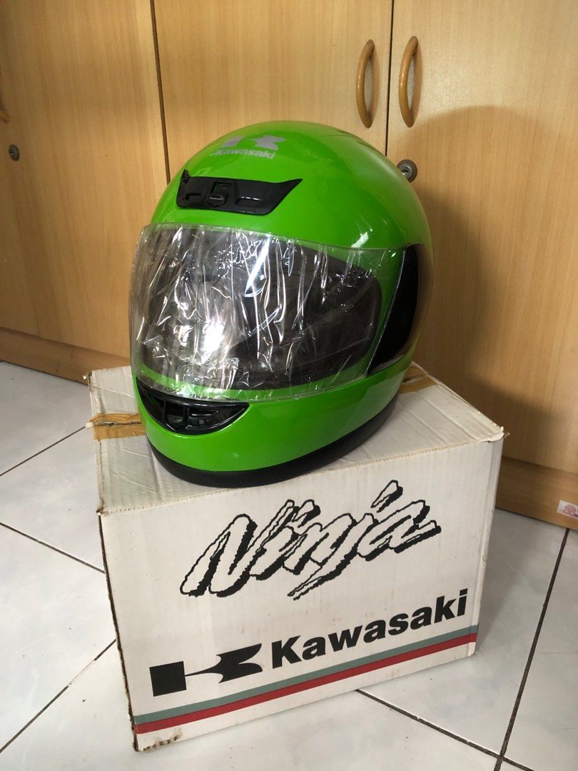 Helm kawasaki ninja original, Motor di Carousell