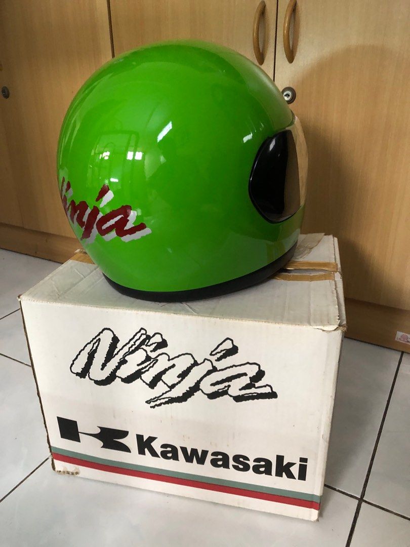 Helm kawasaki ninja original, Motor di Carousell