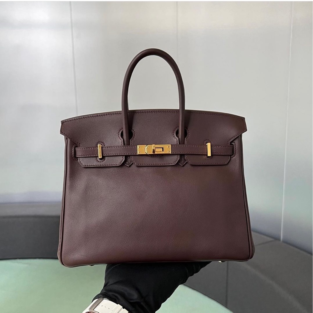 INSTOCK] Hermes Kelly 25 Etoupe Togo. GHW Stamp Y, Luxury, Bags & Wallets  on Carousell