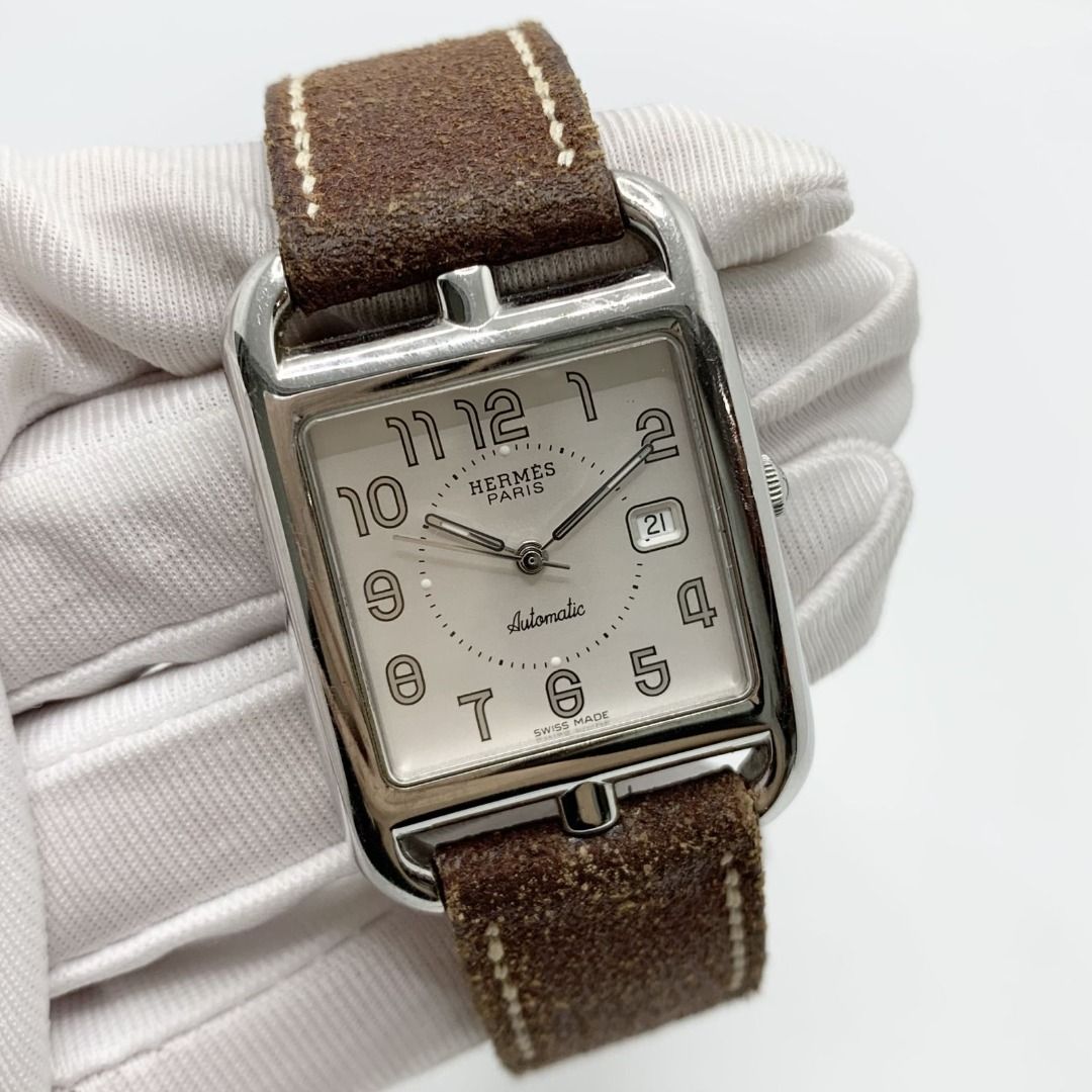 HERMES CC1.710 CAPE COD AUTOMATIC SQUARE E LADIES WATCH 227032298