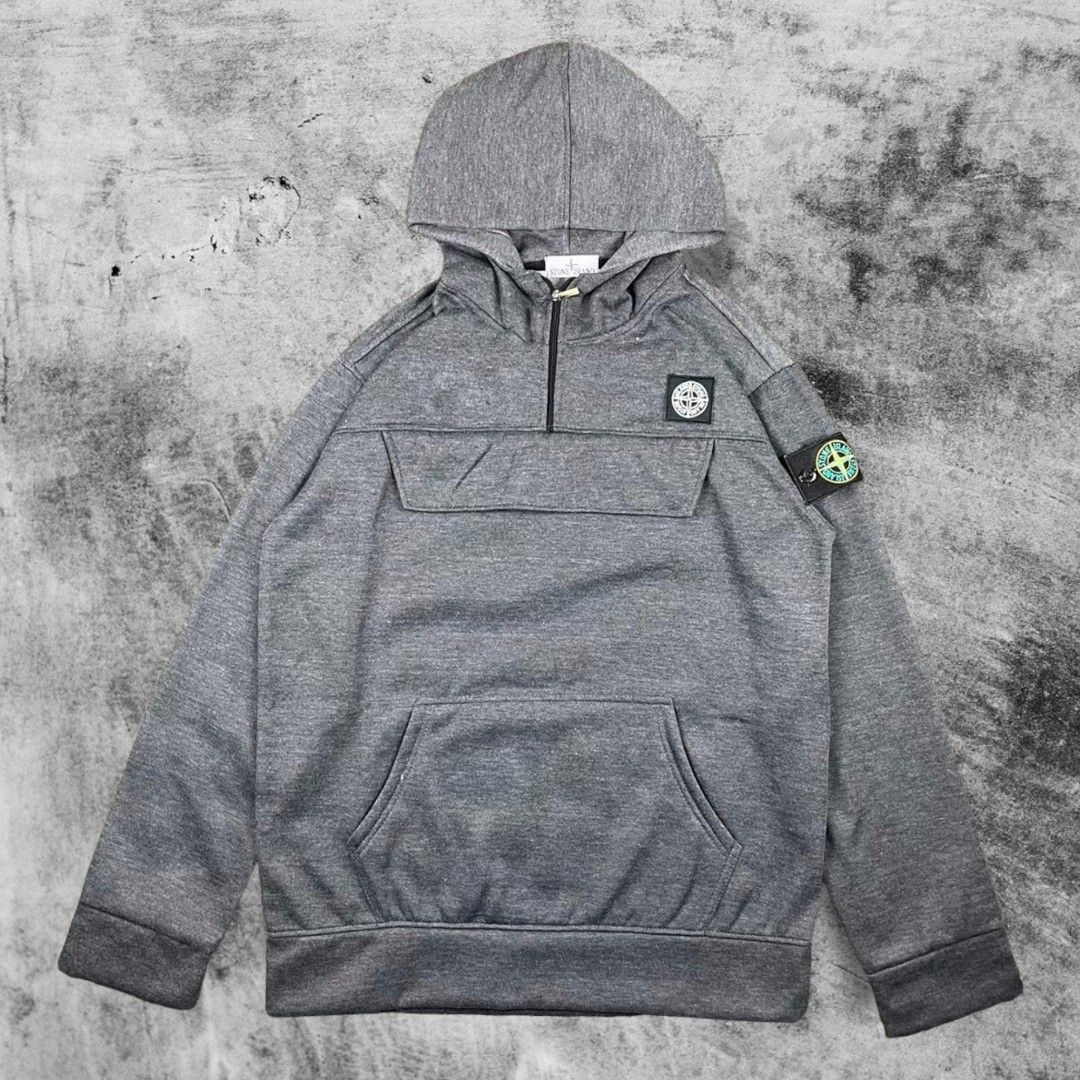 Stone island deals half zip hoodie