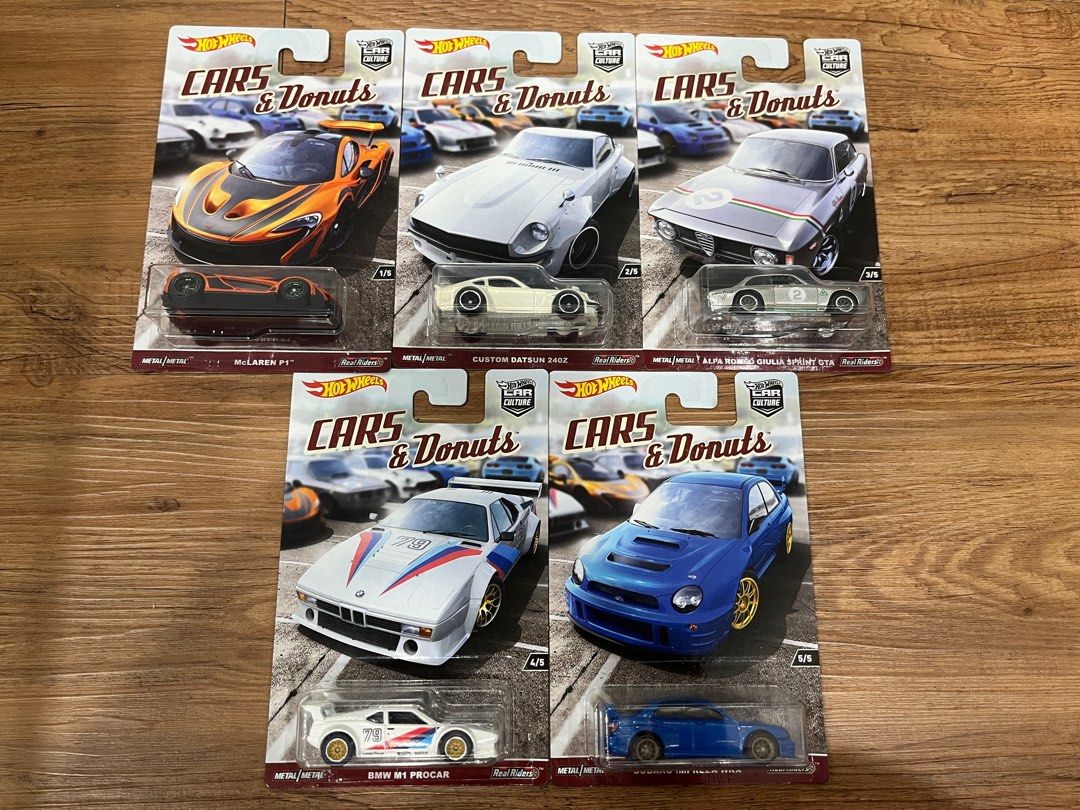 Hot wheels outlet cars and donuts
