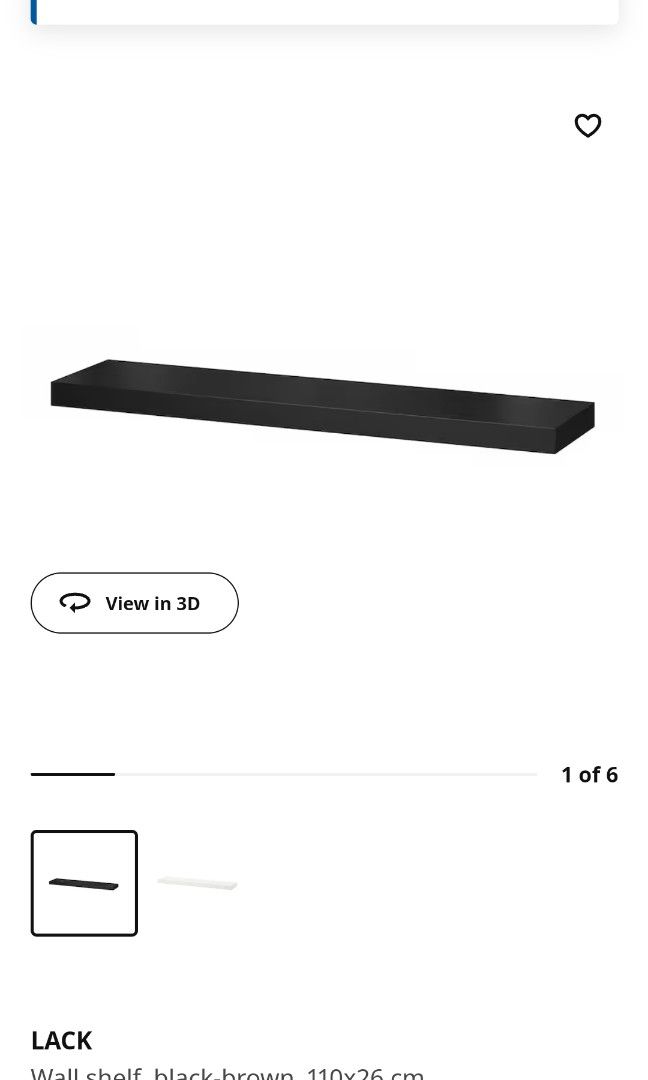 Ikea Lack Wall shelf, Furniture & Home Living, Furniture, Shelves