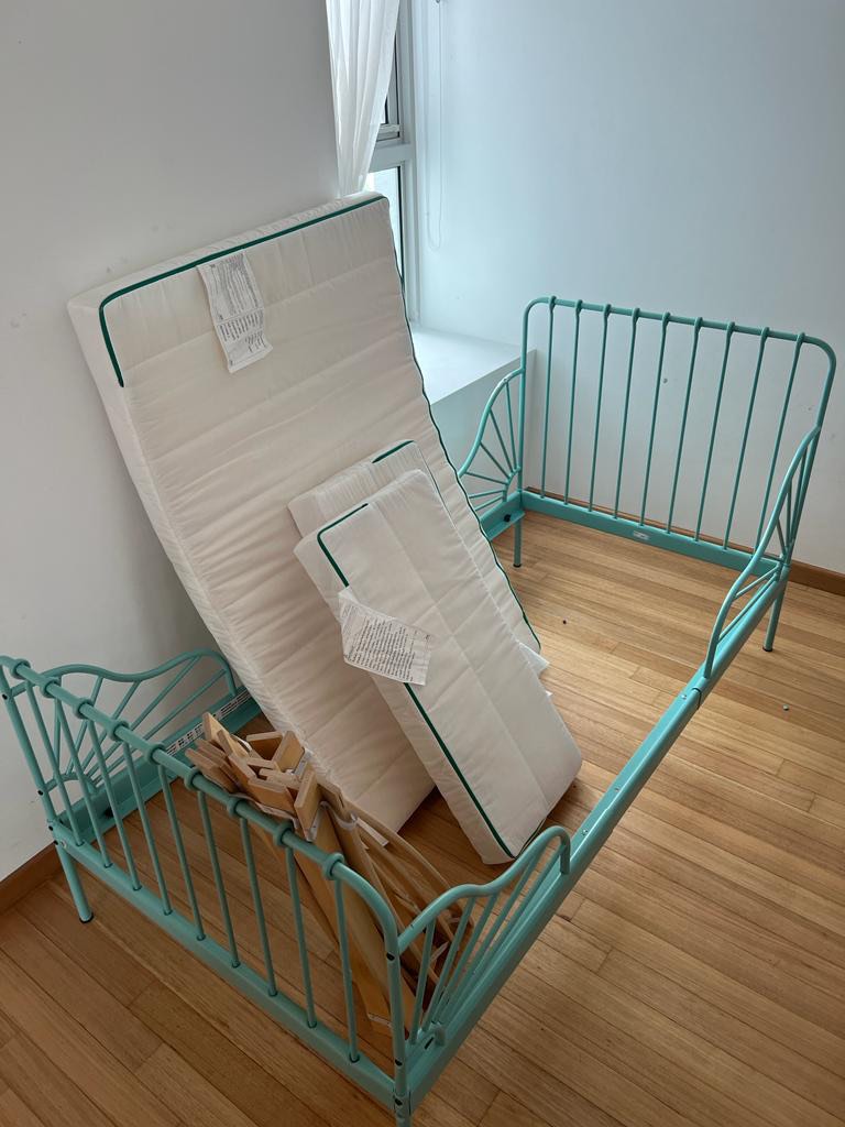 Ikea Minnen Bed, Furniture & Home Living, Furniture, Bed Frames