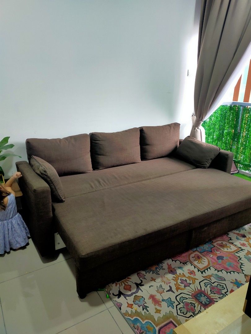 Ikea sofa bed, Furniture & Home Living, Furniture, Sofas on Carousell