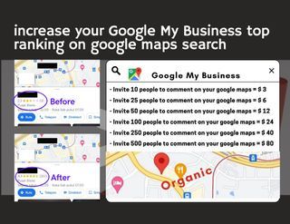 increase your Google My Business top ranking on google maps search