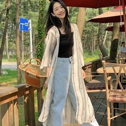 Maxi best sale cardigan kimono